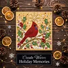 (25x25cm)DIY Pearl Painting Xmas Framed Handmade Pearl Material Art Kit Living Room Decor