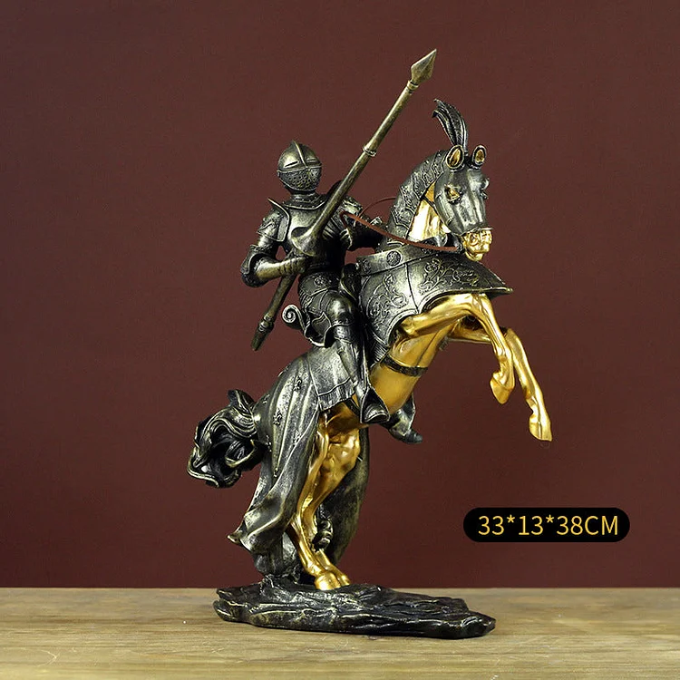 Vintage Royal Knight Resin Ornament