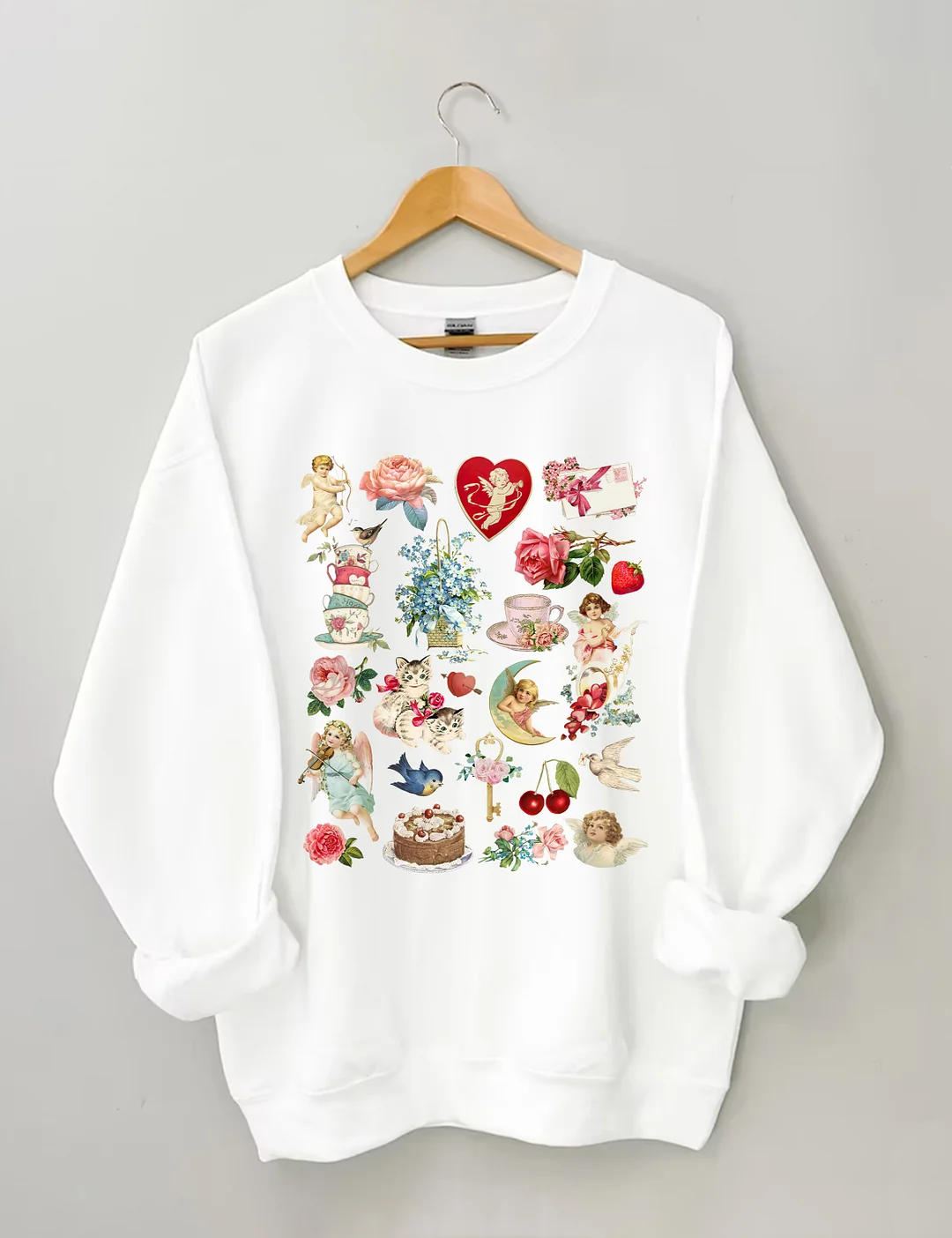 Valentine's Vintage Style Sweatshirt