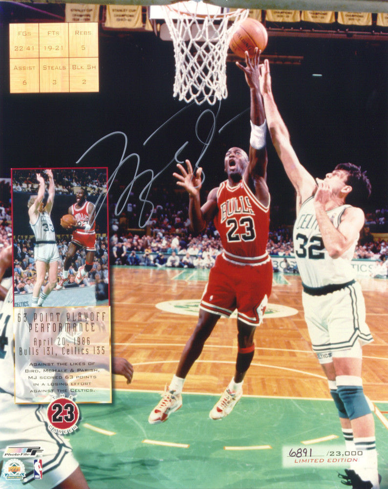 MICHAEL JORDAN AUTOGRAPH SIGNED PP Photo Poster painting POSTER