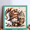 Coffee Gnome-14CT Stamped Cross Stitch 40*40cm/15.75*15.75in tapestrymarket