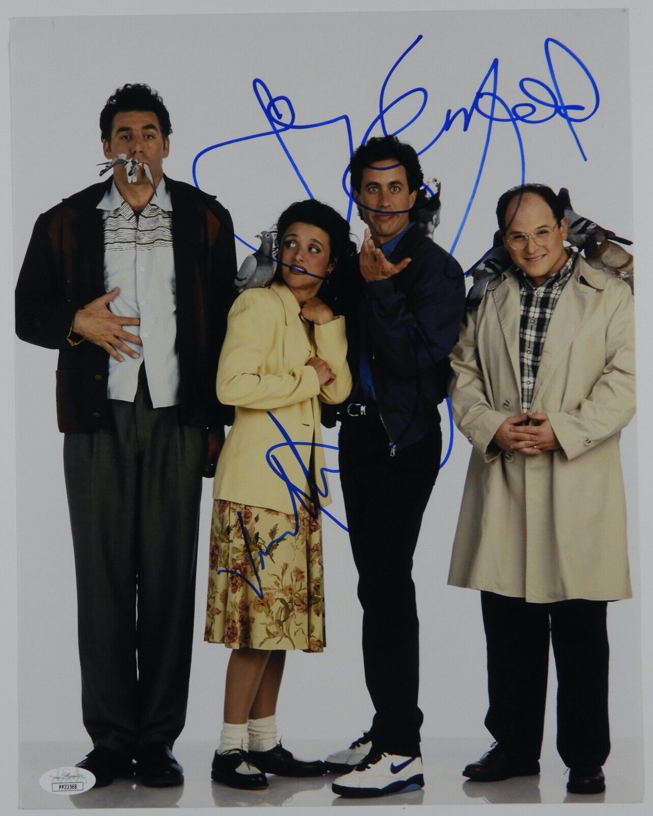 Jerry Seinfeld Jason Alexander Autograph Signed Photo Poster painting JSA 11 x 14