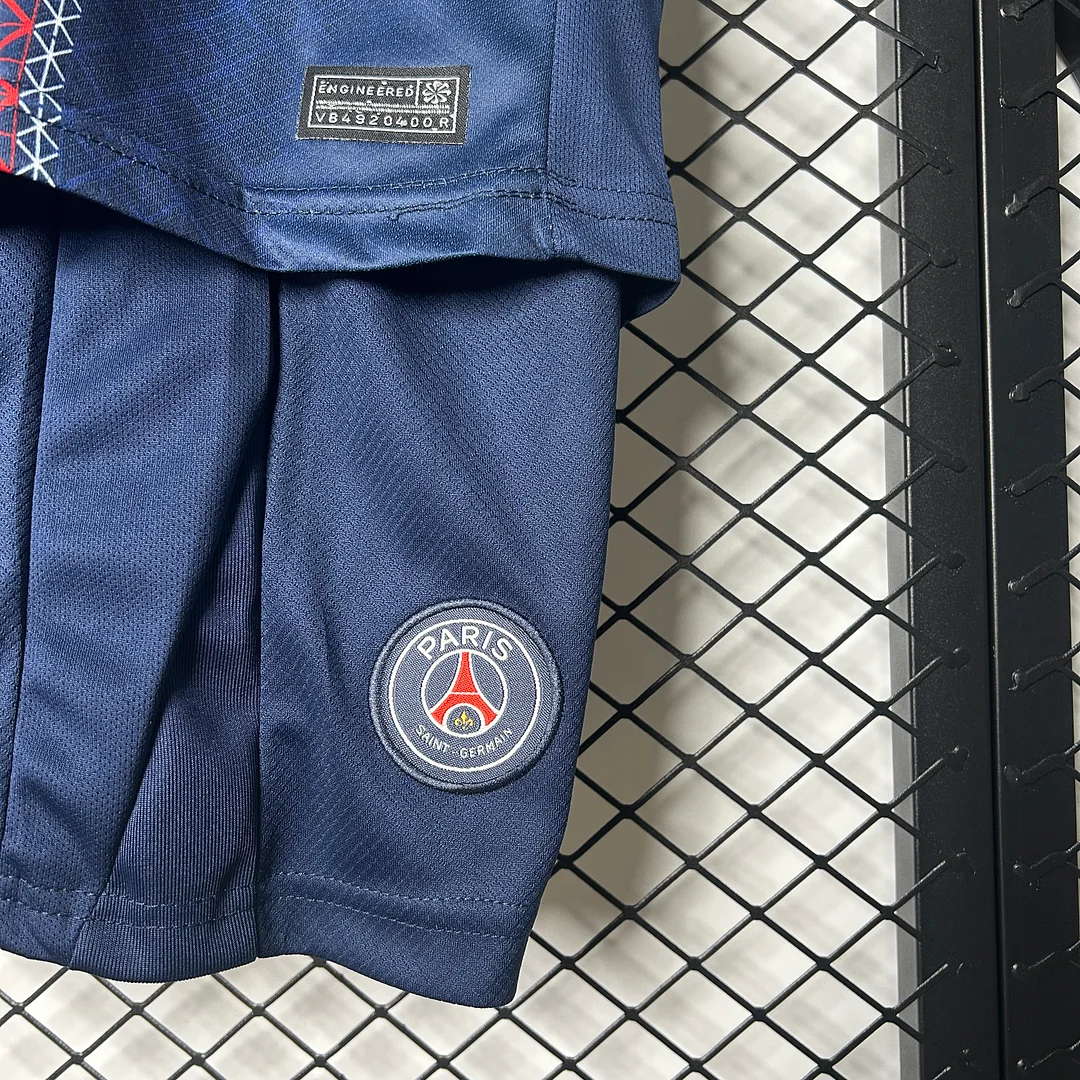 25/26 PSG Paris Saint Germain Home Kids Kit Football Jersey Thai Quality