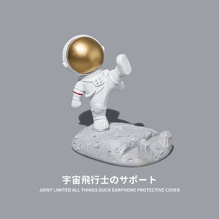 JOURNALSAY Eco-friendly Resin Astronaut Creative Mobile Phone Holder