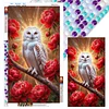 Eule und Blume komplette DIY-5D-Runden-Drill Edelsteinkunst-Diamant-Mal-Kits f&uuml;r Erwachsene/Anf&auml;nger Geschenkidee f&uuml;r Heimwanddekoration Diamant-Kunst