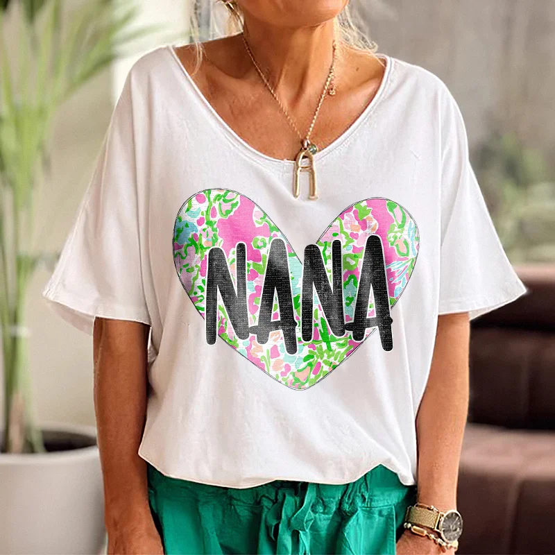 Love NANA  Art Design Pattern T-Shirt