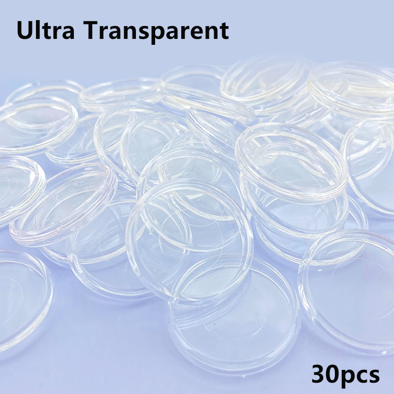Fromthenon Binder Notebook Plastic Disc Rings 18/24/28/32/38mm Ultra Transparent Binding Discs for Mushroom Hole Planner