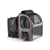 Large Cat Backpack Carrier Expandable Pet Carrier Backpack for Small Dogs Medium Cats Fit Up to 18 Lbs, Dog Backpack Carrier, Foldable Puppy Backpack Carrier for Travel, Hiking