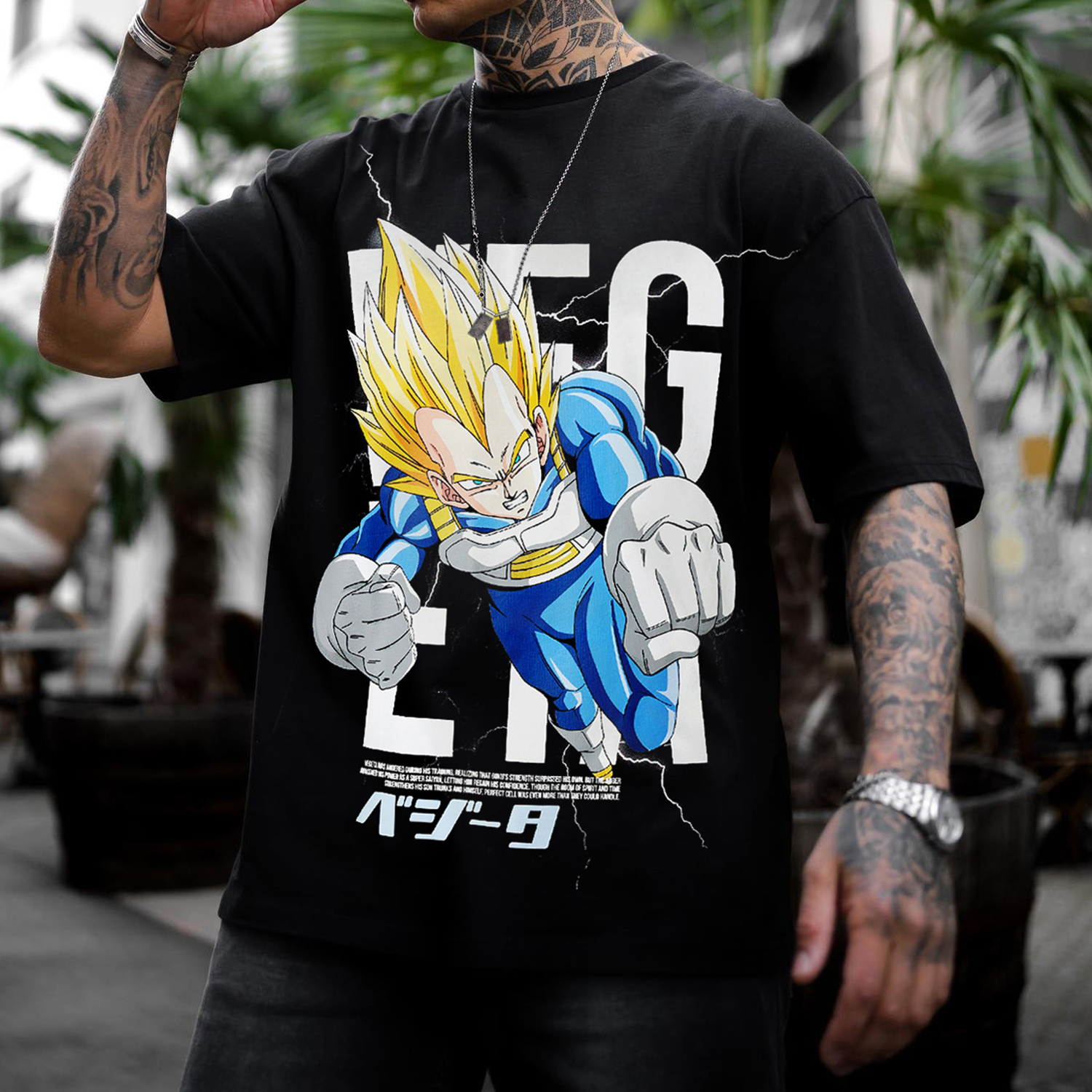Unisex Casual Anime DB Loose T-Shirt