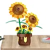 Artificial Flower Building Blocks for Adults Women for Home Decor (Sunflower)