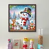 【Limited Stock Sale】Cute Snowman And Elk-11CT Stamped Cross Stitch 50*50cm/19.69*19.69in tapestrymarket