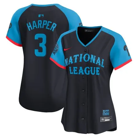 Women's National League Bryce Harper  Navy 2024 MLB All-Star Game Limited Player Jersey