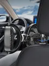 Dual Head Car Fan for Backseat 3 Speed Separate Control USB Air Circulation Fan 360 Degree Rotatable for Sedan SUV RV Truck Vehicle