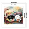 Cat On Sofa-11CT Stamped Cross Stitch 40*40cm tapestrymarket