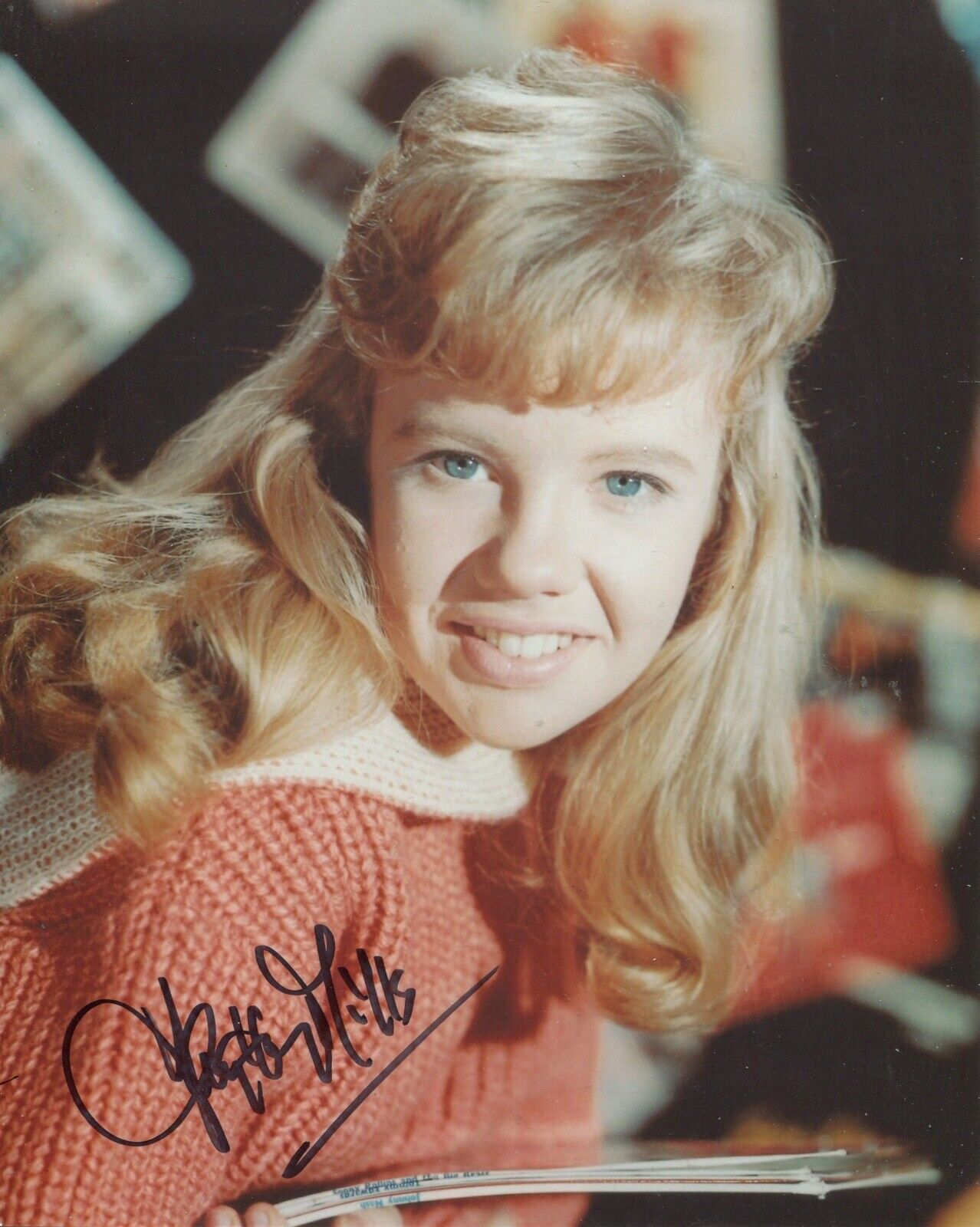 Actress HAYLEY MILLS signed 8x10 Photo Poster painting RefK1 - UACC DEALER