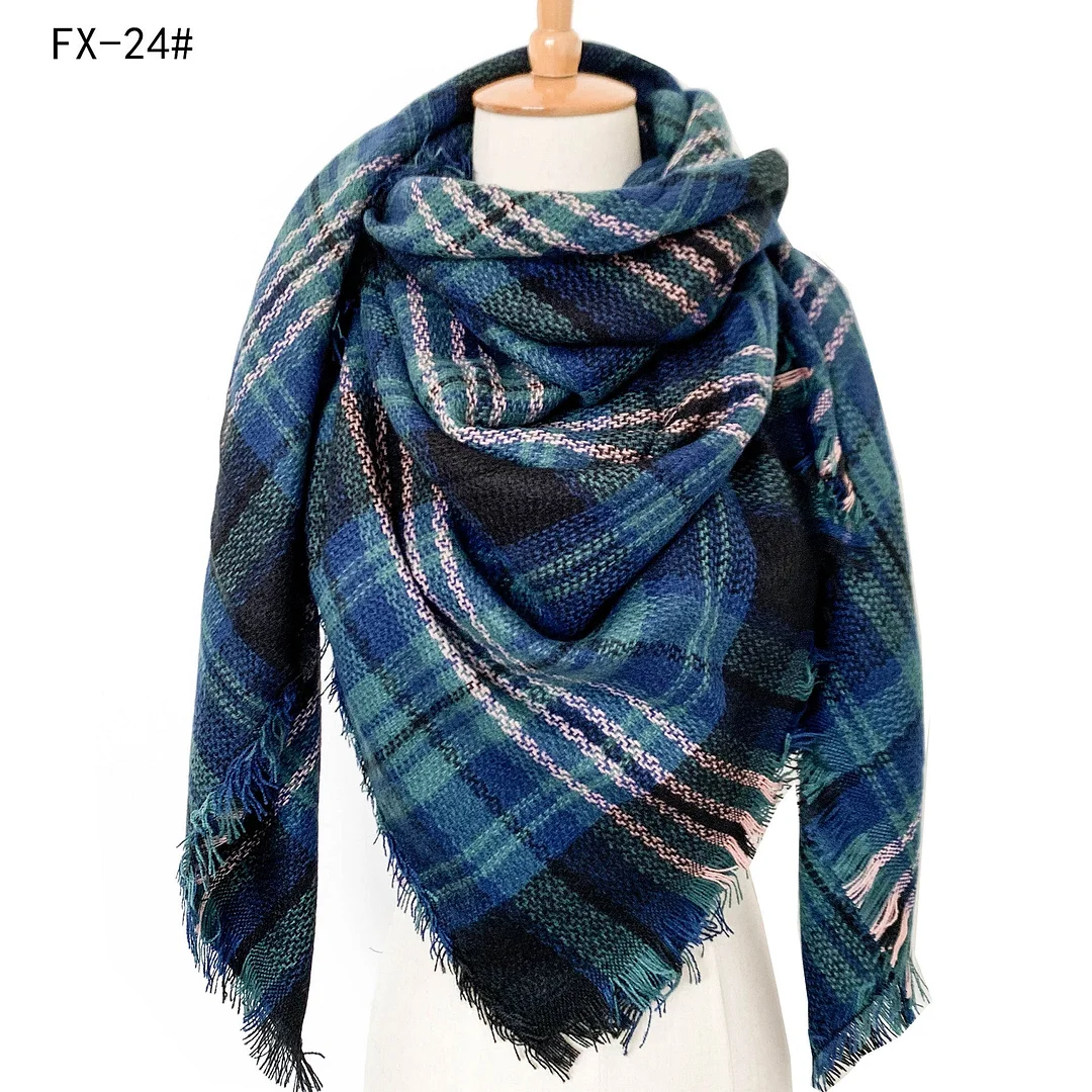 Plaid Pashmina Scarf Winter Scarf For Women