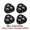 4Pcs Universal Wheel Mini Swivel Wheels Self Adhesive Caster Stainless Steel for Desk Chair Casters 360&deg; Rotation Pulley