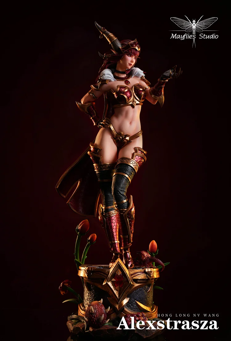 PRE-ORDER Mayflies Studio - World of Warcraft Red Dragon Queen Alexstrasza Statue(GK) (Adult 18+)-