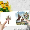 6pcs Diamond Painting Cross Church Greeting Card Set with Envelope Daily Wishing Cards for Birthdays Thanksgiving & Special Occasion