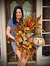 🎃Fall Halloween 49% OFF🔥Scarecrow Fall Wreath for Front Door-mysite-Adracos