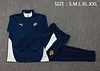 2025 Portugal Suit Royal Blue Long Zipped Jacket Football Shirt 1:1 Thai Quality