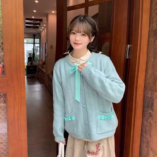 Chicfifth Sweater Women Winter Long Sleeve High Quality Autumn Vintage Top Knitted Cardigan