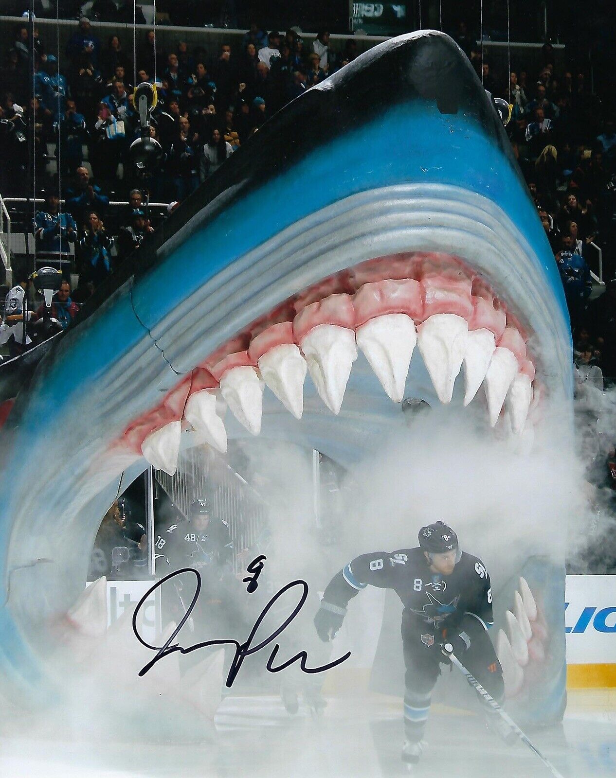 joe pavelski Signed Auto Photo Poster painting Pic Sharks