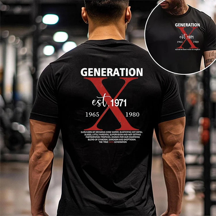 Custom Year Generation X New Version Printing T-shirt/Hoodie