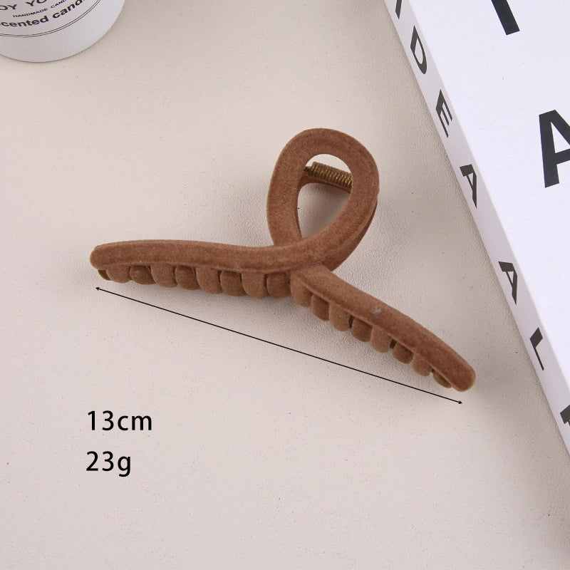 Women’s Retro Solid Color Plastic Hair Claws