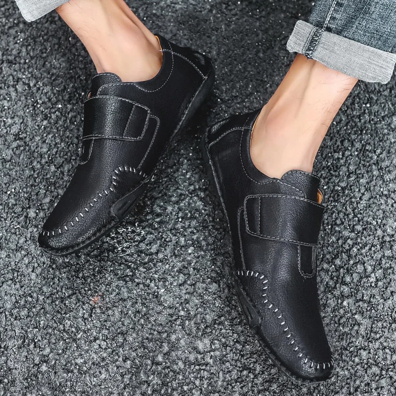 Casual Men genuine Leather Shoes Boat Man's shoes Loafers Mocassin Men's loafer Man Slip on Moccasins Driving Brand Desinger