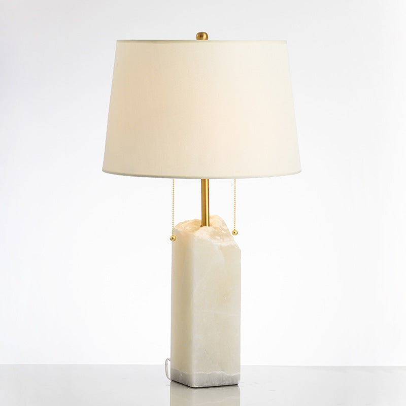 Contemporary Nordic Round Square Lavender Fabric 1-Light Table Lamp For Living Room mysite