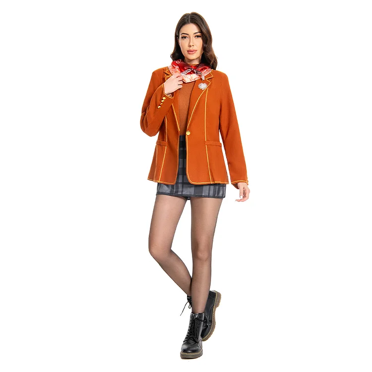 Resident Evil 4 Remake Ashley Graham Cosplay Costume Dress Coat Outfits Halloween Carnival Party Suit