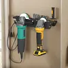 2 Bay Angle Grinder Rack Wall Mount Organizer Bracket for Grinders Power Tools