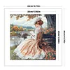 Victorian Girl-14CT Stamped Cross Stitch 50*50cm/19.69*19.69in