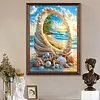 Diamond Painting -DIY Round Drill Ruffled Ocean