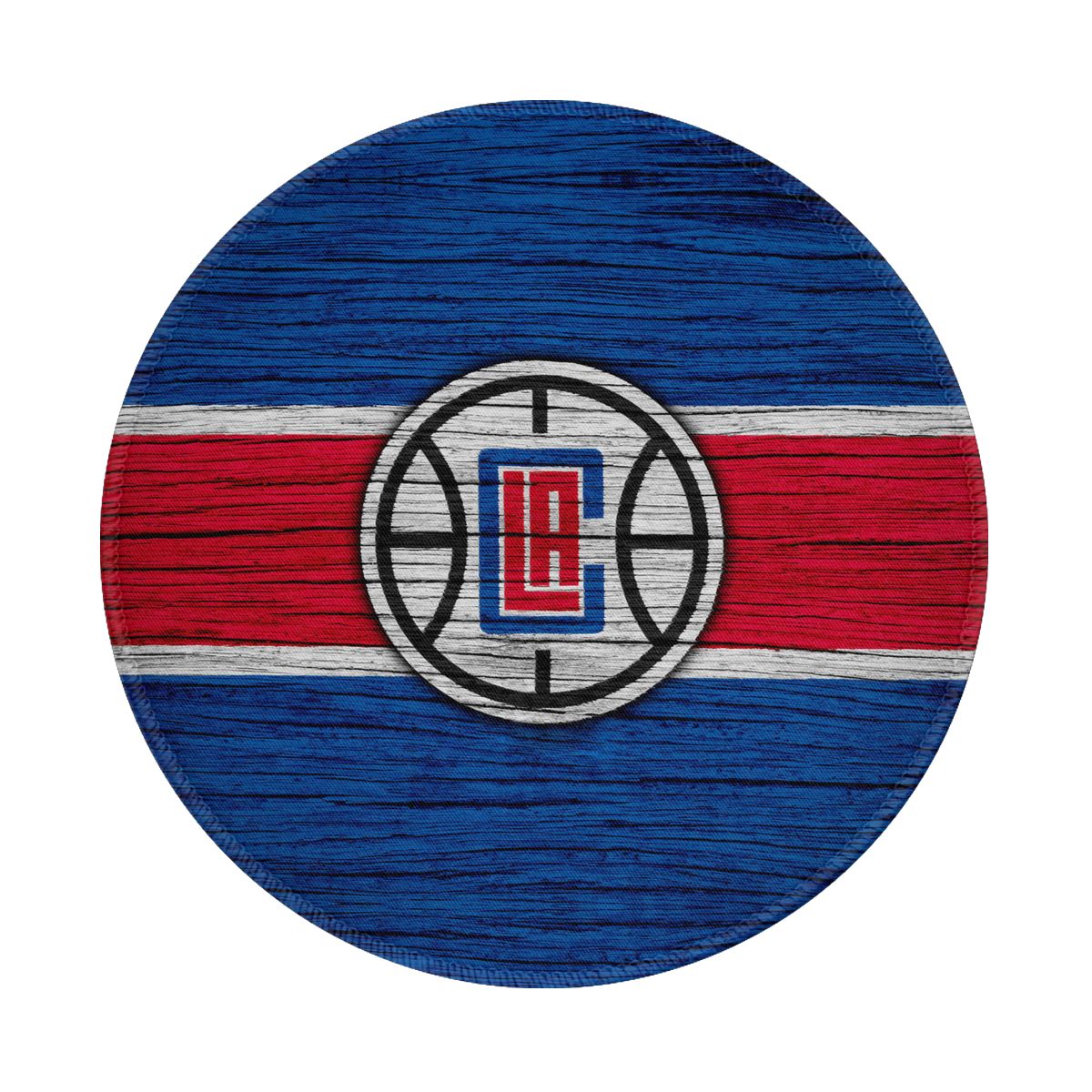 Los Angeles Clippers Hardwood Design Gaming Round Mousepad for Computer Laptop