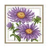 September - 14CT 2 strands Stamped Cross Stitch 17*17cm/6.69*6.69in(Brand)