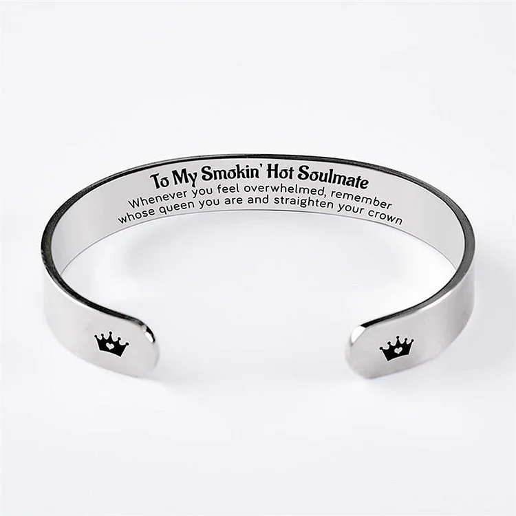 For Love - Whenever You Feel Overwhelmed...Crown Cuff Bracelet