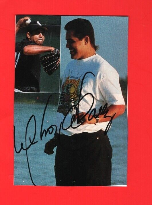 WILSON ALVAREZ-CHICAGO WHITE SOX AUTOGRAPHED 4X6 Photo Poster painting