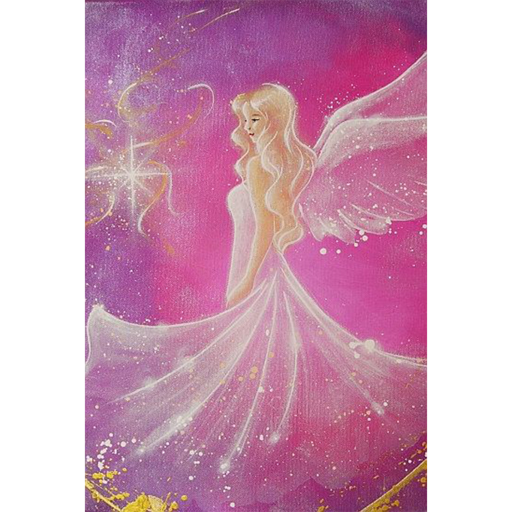 

30*40CM - Round Drill Diamond Painting - Dream Angel, 501 Original
