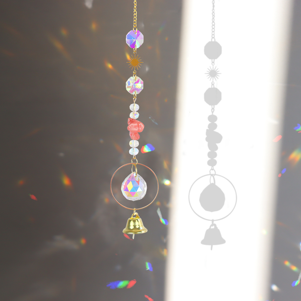 

Orange Stone Bell - Art Crystal Suncatcher, 501 Original