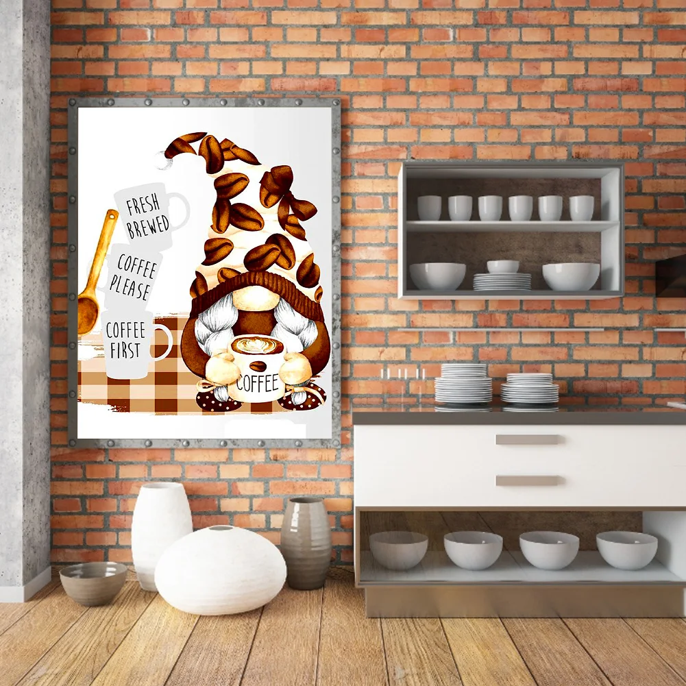Diamond Painting - Full Round Drill - Coffee Bean Goblin(30*40cm)