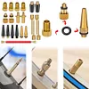 21Pcs Bicycle Valve Adapter Set Aluminum Alloy Nozzle Inflation Kit for Air Pump