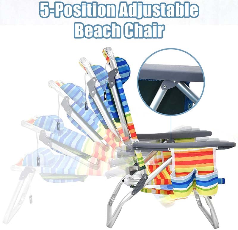 Bestoutdor 5-position beach chair