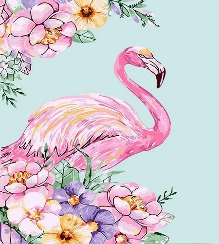 Flamingo Paint By Numbers Kits UK For Beginners GX1425