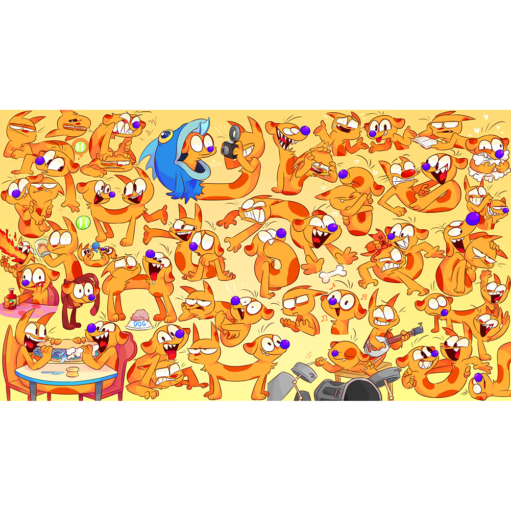 

Cartoon Animals - 1000 Pieces Jigsaw Puzzle, 501 Original