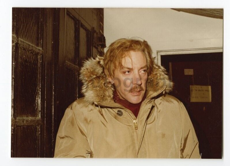 Donald Sutherland - Candid Photo Poster paintinggraph by Peter Warrack - Previously Unpublished