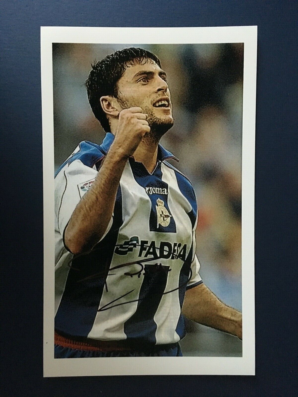 DIEGO TRISTRAN - DEPORTIVO & SPAIN FOOTBALLER - EXCELLENT SIGNED Photo Poster painting