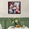 White Hair Dress Beauty-Special Shaped Diamond Painting