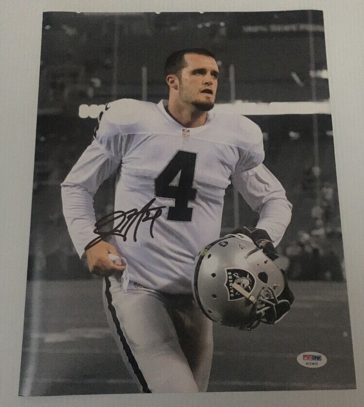 Derek Carr Signed Autographed 11x14 Photo Poster painting Oakland Raiders PSA/DNA COA 26